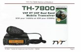 TYT-TH-7800 Notice utilisateur - F8BMBTYT-TH-7800 Notice utilisateur TH7800 – Traduit de l'anglais par Jean-Paul BEC – F8BMB Page 2 TH-7800 Manuel de l'utilisateur Merci beaucoup