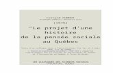 “Le projet d’une histoire de la pensée sociale au Québec.”classiques.uqac.ca/.../Projet_histoire_de_la_pensee_qc.docx  · Web view2021. 4. 14. · Fernand DUMONT. Sociologue
