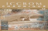ICCROM2 Chronique de l’ICCROM 35, octobre 2009 (1958-60) nommé par l’unesco comprenait quatre membres de droit: icr (Cesare Brandi, Directeur), irpa (Paul Coremans, Directeur),