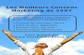 Les Meilleurs Conseils Marketing de 2007 -   - Get a