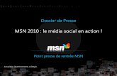 MSN 2010 : le m©dia social en action ! - Microsoft Home Page