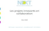 Les projets innovants en collaboration - NEXT avocats · 2020. 9. 21. · des partenaires Les contributions sont considérées comme de valeur équivalente Les contributions sont