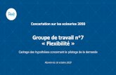 Groupe de travail n 7 « Flexibilité...2020/10/16  · Cadrage de l’étude Phase II Premiers résultats Phase III Finalisation, restitution Mi-2019 T3 2020 T1 2021 Mi-2021 Consultation