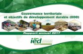 Gouvernance territoriale et objectifs de développement durable … · 2018. 7. 30. · 6 Gouvernance territoriale et objectifs de développement durable (ODD) IED Afrique est une