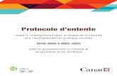 Protocole d’entente - CMEC · 2021. 4. 6. · -4-4. Budget 4.1 Dans le cadre des ententes bilatérales, le gouvernement du Canada accorde un financement pour les initiatives décrites