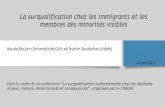 La surqualification chez les immigrants et les membres des ...cirano.qc.ca/actualite/2017-04-24/2017-04-24...2017/04/24  · 1.Introduction •Hausse du niveau de scolarité de l’offre