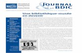 Journal de la BDIC · Journal de la BDIC septembre 2009, n°24, page 3 La BDIC rejoint LIBER, la Ligue des bibliothèques européennes de recherche Publications politiques et culturelles