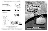 Backpack - Do My Own · 2018. 7. 27. · P.O. Box 549 700 Ellicott St. Batavia, NY 14021-0549 U.S.A. 1-800-950-4458 Use and Care Manual Backpack INFORMATION DE COMMANDE DE PIÈCES