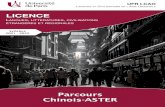 Parcours Chinois brochure 15-07-19 revu par Alice B & DS · 2021. 7. 22. · 12 . LCF1U020 – Langue niveau débutant : bloc fondamental oral 1 - 4 ECTS 3 cours obligatoires : LCH1Y050
