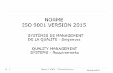 Formation ISO 9001 version 2015 - univ-orleans.fr...NORME ISO 9001 VERSION 2015 SYSTÈMES DE MANAGEMENT DE LA QUALITE - Exigences QUALITY MANAGEMENT SYSTEMS - Requirements Octobre