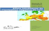 Effets bénéfiques de...Revue de 70 publications scientifiques sur l’ionisation négative de l’air (1975-2010) – – 03/2011 3. Effets sur l’élimination des poussières Il