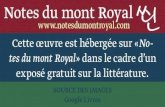 Notes du mont Royal ←