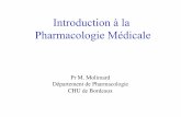 Introduction à la Pharmacologie Médicale