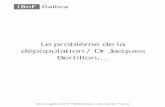 Le problème de la dépopulation / Dr Jacques Bertillon,
