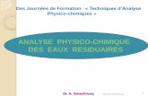 ANALYSE PHYSICO-CHIMIQUE DES EAUX RESIDUAIRES