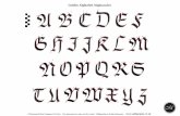 Gothic Alphabet Majuscules - Calligraphy