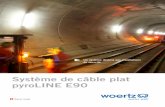 Système de câble plat pyroLINE E90 - Woertz