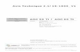 Avis Technique 2.1/19-1800 V1 - CSTB