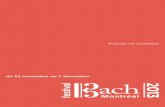 du 23 novembre au 7 décembre - Bach Cantatas