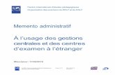 Memento administratif À l usage des gestions centrales et ...