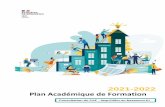 2021-2022 Plan Académique de Formation