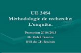 UE 34S6 Méthodologie de recherche: L’enquête.