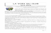 LA VOIX DU CLUB - Hautetfort