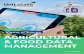 2019 - 2020 Master of Science AGRICULTURAL & FOOD DATA ...