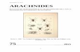 Arachnides 75, 2015 ARACHNIDES - NTNU