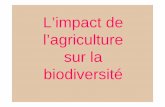 L’impact de l’agriculture sur la biodiversité