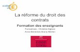La réforme du droit des contrats - ac-lille.fr