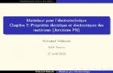 Matériaux pour l'électrotechnique Chapitre 7: Propriétés ...
