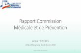 Rapport Commission Médicale et de Préven5on