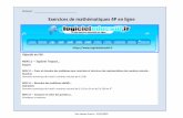 Exercices de mathématiques 4P en ligne