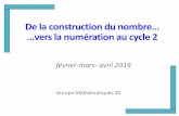 De la construction du nombre vers la numération Cycle 2