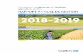 Rapport annuel de gestion 2018-2019 - Quebec.ca