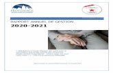 RAPPORT ANNUEL DE GESTION 2020-2021