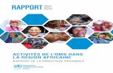 RAPPORT 2018 2017 ANNUEL - WHO