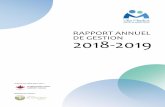 RAPPORT ANNUEL DE GESTION 2018-2019 - Villa Medica