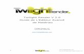 Twilight Render V 2.0 Guide de LEditeur Avancé de Matériau