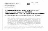 L’adoption en France desnormes IFRS relatives aux incorporels