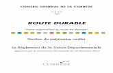 ROUTE DURABLE - Conseil Départemental de la Corrèze