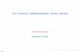 La Licence Informatique 2ème année - u-bordeaux.fr