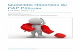 Questions Réponses du CAP Pâtissier