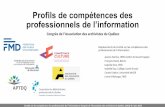 Profils de compétences des professionnels de l’information