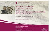 1918 2018 CENT ANS DE LA GRANDE GUERRE EN ITALIE