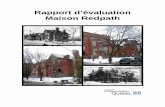Rapport d’évaluation Maison Redpath - Ministère de la ...