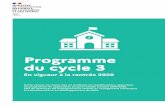 Programme du cycle 3 - Académie de Versailles