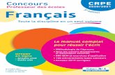 CRPE Concours CRPE 2020/2021 Français