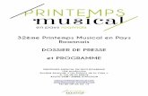 32ème Printemps Musical en Pays Roannais DOSSIER DE …